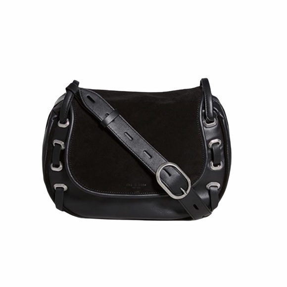 rag & bone Handbags - Rag & Bone Legend Leather Saddle Bag Black NWT